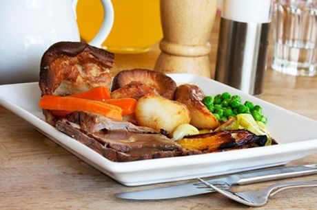 Two-Course Sunday Carvery With Wine For Two or Four at The Plough Inn