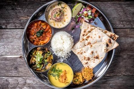 Large Vegetarian Thali for Up to Four at Govinda's Vegetarian Restaurant