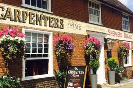 Two-Course Meal with Hot Drink Each for Two or Four at The Carpenters Arms