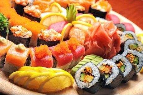 40- or 60-Piece Sushi Platter, or 60-Piece Hot Food Platter for Two at Sushi Cafe