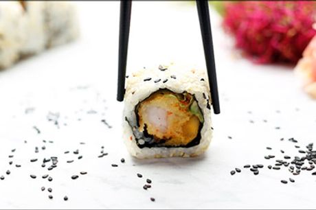  Køb i dag! 52 stk. sushi fra Mr. Fish - Glæd dig til en hyggelig aften med sushi på menuen. Du får 52 stykker takeaway hos Mr. Fish, værdi kr. 470,- 