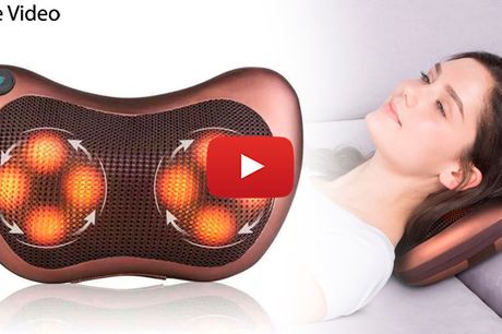 Shiatsu massagepude med infrarød varme