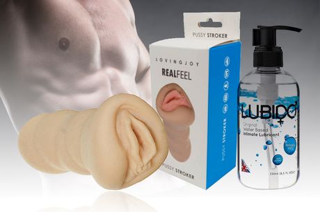 £15.99 (from Hello pleasure) for a male sex toy or £18.99 for a male sex toy and lube