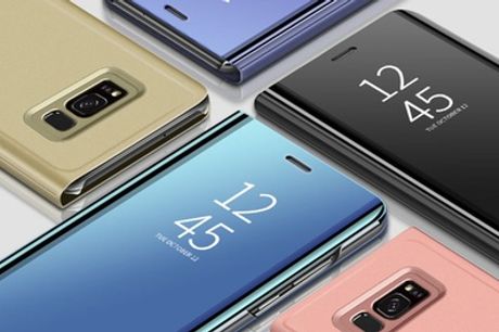 Mirror flip case voor Samsung Galaxy smartphones