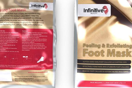 £1 instead of £3.99 for a pair of peeling & exfoliating foot masks from Forever Cosmetics - save 75%