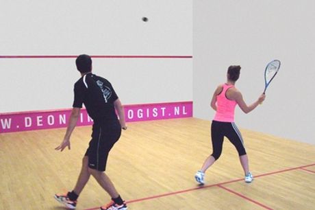 5 of 10 keer squashen tijdens de daluren Sportclub Match in Amsterdam