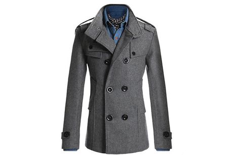Men's Double-Breasted Woollen Coat     Available in 5 sizes: M, L, XL, XXL or 3XL     Stay smart-casual and warm too     Made using durable woollen fabrics to keep the cold out     Lightweight and breathable at just 910g     For size guide see images