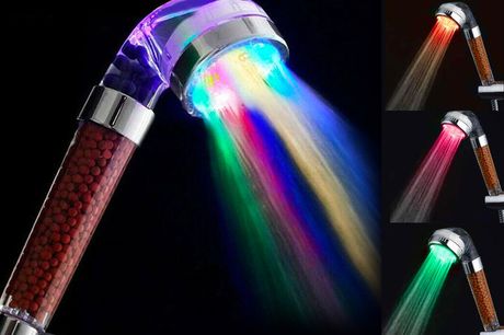 £8.99 instead of £49.99 for an LED colour changing shower head from Gifts I Want 