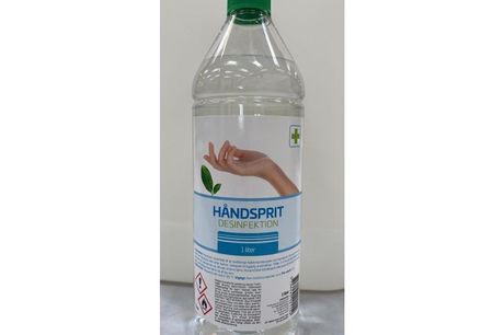 Håndsprit 85% 1 Liter. Håndsprit 85% er en flydende professionel sprit anvendes koncentreret på hænder for at forebygge og forhindrer mikrobiologisk smittespredning. Produktet er effektivt mod bakterier svamp skimmel og virus. Datablad: Håndsprit 85% 1L