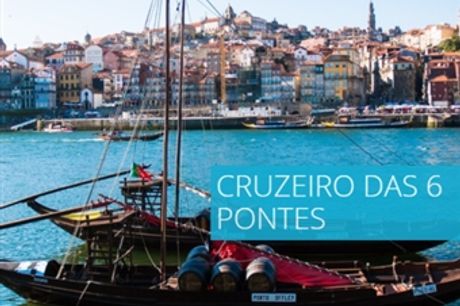 Cruzeiro das 6 Pontes num Barco Rabelo em Passeio no Douro para 2 Pessoas por 22€. Visite um dos Melhores Destinos Europeus.