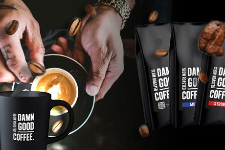 Voucher voor 2 kilo koffiebonen Keuze uit 3 soorten & incl. koffiemok<br />
Dé koffiesensatie van dit moment<br />
Gratis verzending!