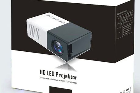 Smart Mini Projektor
Smart mini transportabel LED projektor, som du kan bruge som biograf og underholdning for dig, dine venner og børn - uanset hvor du er.

Perfekt til camping, børneværelset, mm.

 	Billedstørrelse: 24" - 60" (alt efter projektorens afs