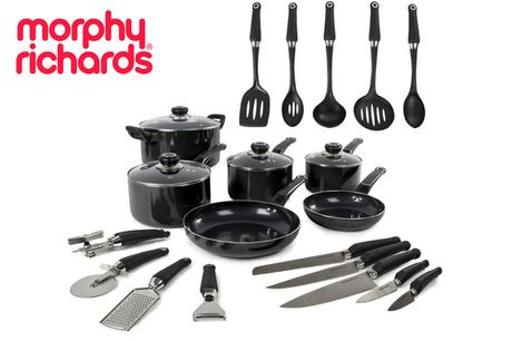 £94.99 instead of £219.99 for a Morph Richards pan set with cooking utensils from J & Y Distribution - save 57% 