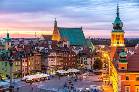 Warszawa. Oplev en af Europas smukkeste storbyer inkl. 2-4 overnatninger på hotel. Rejs fra BLL/CPH i maj-okt.