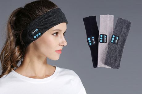 £6.99 instead of £39.99 for a Bluetooth music headband in black, light grey or dark grey from Just Gift Direct 