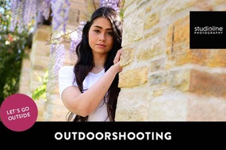 60 Min. OUTDOOR-Fotoshooting-Erlebnis + Bilder & Goldcard  bei studioline Photography (bis zu 82% sparen*)