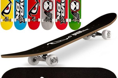 No Fear - Skateboard 78x30cm. No Fear - starter Skateboard 78x30cmDa alle varianter & farver har samme SKU, kan der ikke vælges - der vil blive sendt en tilfældig farve når du betiller dette produkt/ derfor er den os ekstra nedsat.