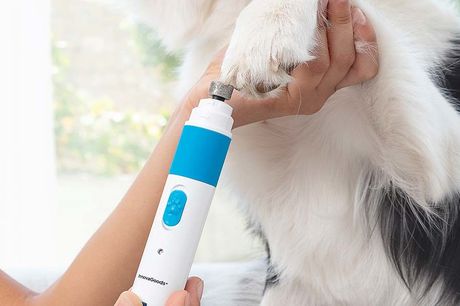 Elektrische nagelvijl huisdieren Voor je hond, kat of konijn<br />
3 vijlgebieden en 2 snelheden<br />
Inclusief lampje voor goed zicht