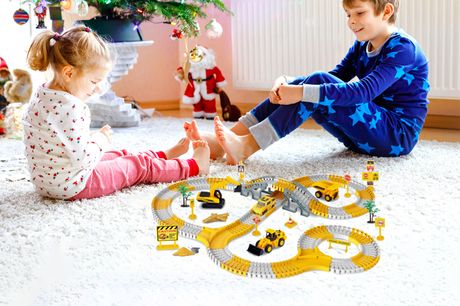 £19.99 instead of £49.99 for 28pc DIY Race Track Construction Toy Set  - save 60%
