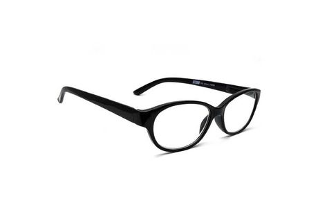 Storm reading glasses shiny black soft cat with +3 power glasses
