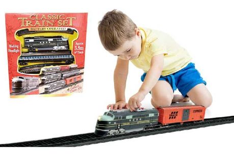 Classic Retro Vintage Train Battery Operated 3.5m Track Gift