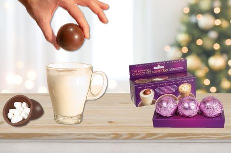 £8.99 for Assorted Luxury Hot Chocolate Bombs - three-pack or Bundle Pack 