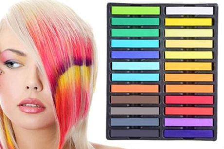 Set de 24 tizas de colores para el pelo
