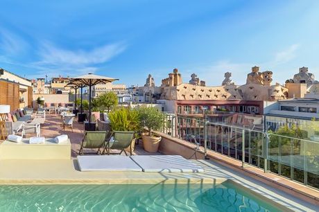 Spagna Barcellona - H10 Casa Mimosa 4* Sup a partire da € 145,00. Soggiorno chic con spettacolare terrazza vista La Pedrera