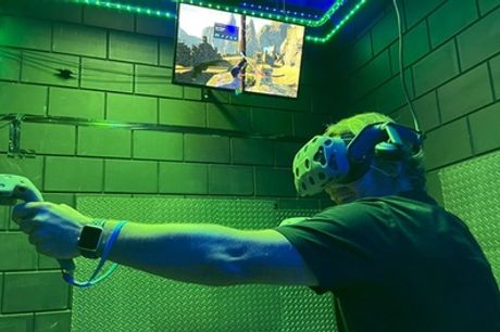 Entree VR arcade gamehal voor 6 of 8 personen bij Gladiator in Almere
