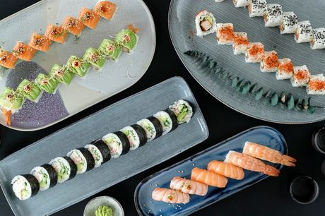 Genki Sushi: Super lækker sushi. Vælg mellem 34 eller 48 stk. take away-luksus