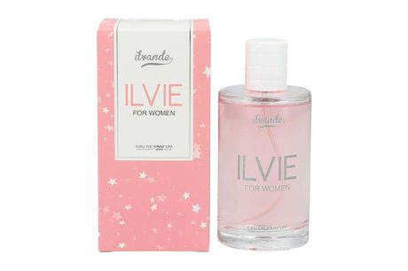 Eau de parfum women Ilvie (100ml) Geuren van vanille, jasmijn en tonkaboon<br />
Een frisse dames parfum<br />
Leuk om te geven en te krijgen