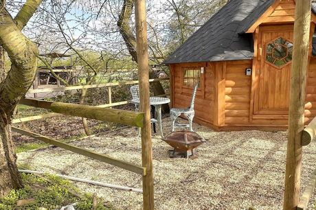 A luxury, adult-only hobbit hut stay at Oak Lodge Escape for two people including bubbly on arrival, breakfast and exclusive outdoor spa access. £139 for an overnight stay, or £239 for two nights - save up to 46%