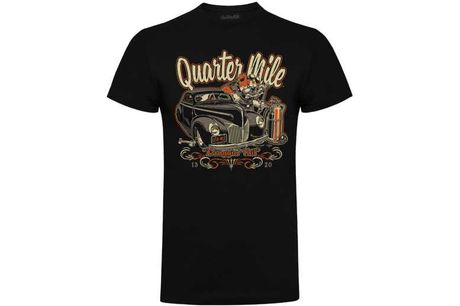 Quarter Mile Mens Gents Draggin Tail T-Shirt