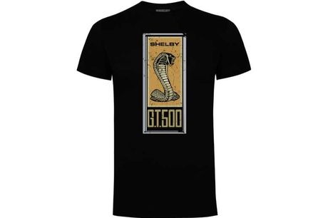 Shelby Mens GT500 Distressed Black T-Shirt