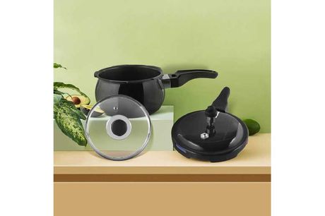 Vinod Hard Anodised Pressure Cooker Induction Friendly- 2.5 L