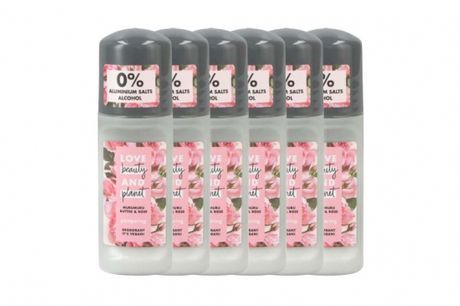 6x Love Beauty And Planet Deodorant Butter & Rose 