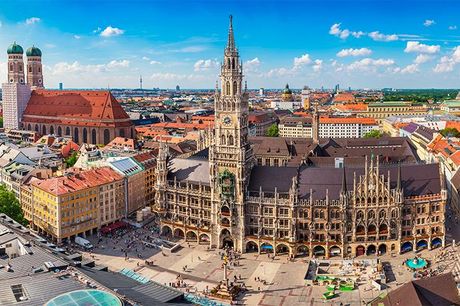 Tyskland: 5 dages rejse med udflugter og tog - Togrejse til/fra München inkl. pladsbillet - 4 nætter med morgenmad og aftensmad - Udflugter med dansk rejseleder