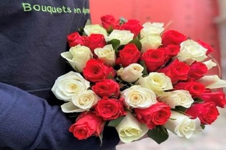 1 bouquet de roses "love me" 30 tiges sur le site Kokomo 40%de réduction