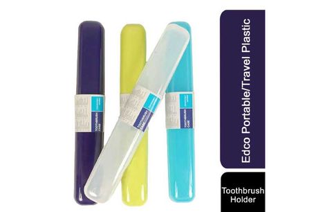 Light And Portable Plastic Assorted  Toothbrush Travel Holder