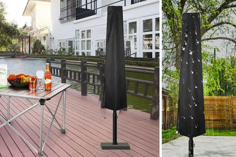 £7.99 for a small or medium waterproof outdoor parasol cover or £9.99 for a large from Shop in Store 