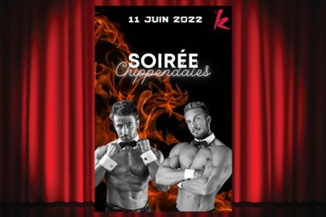 2 places pour la soirée chippendales le 11 juin 2022 au Kabaret Champagne Music Hall (jusqu'à 30% de réduction)