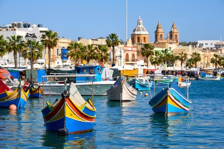 Rejse til Malta. Nyd Malta med det milde klima og de mange solskinstimer inkl. 4-7 overnatninger på 4* hotel. Rejs fra BLL.