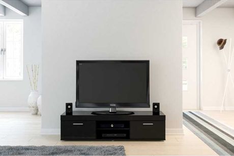 Modern Large High Gloss Finished Edgeware TV Unit W/ Storage
