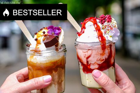 Ice cream DREAM fra Frb. Chokolade. Frit valg på is og toppings - nyd delikat is hele sommeren!