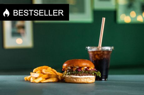 Burgerglæde på menuen. Nyd en smagfuld Single Iconic Burger-menu hos The Burger Concept. Gælder til alle restauranter - og også til takeaway.