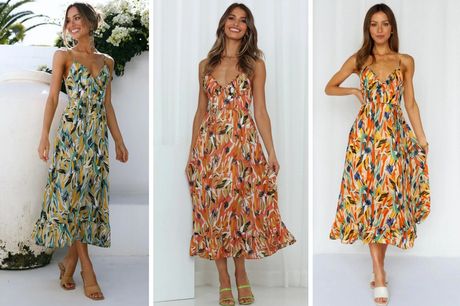 £15.99 instead of £39.99 for a sleeveless colourful print bohemian dress from Good Bagen - save 60%