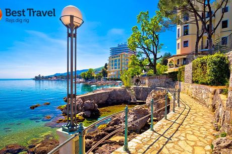 Kroatien: 8 dages ferie og minikrydstogt - med fly - 4 nætter på Hotel Kristal i Opatija og 3 nætter på skærgårdsskib - 7 x morgenmad - 4 x aftensmad på hotellet - 3 x 3 retters frokost ombord