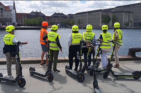 Oplev København på en sjov og anderledes måde! - 2 timers guidet gruppetur for 4 personer på el-løbehjul, værdi kr. 1499,- 