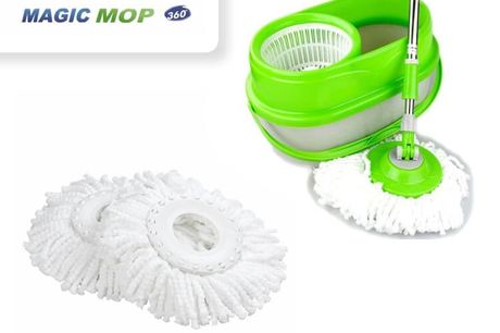 Benson Clean Magic Mop - Schoonmaken Zonder Bukken (2de Kans Product)