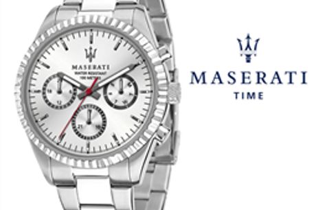 Relógio Maserati® Competizione Silver STF R8853100018 por 148.50€ PORTES INCLUÍDOS